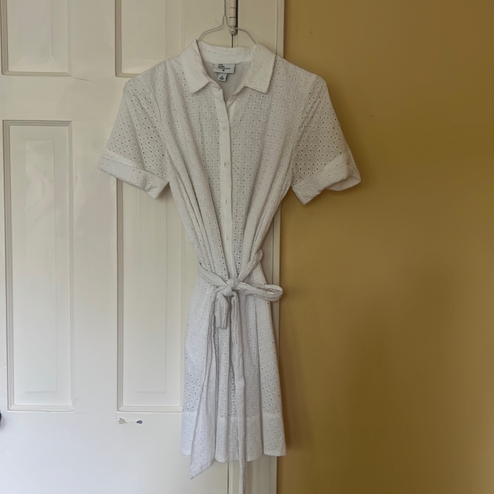 Lisa Marie Fernandez white eyelet dress size XS